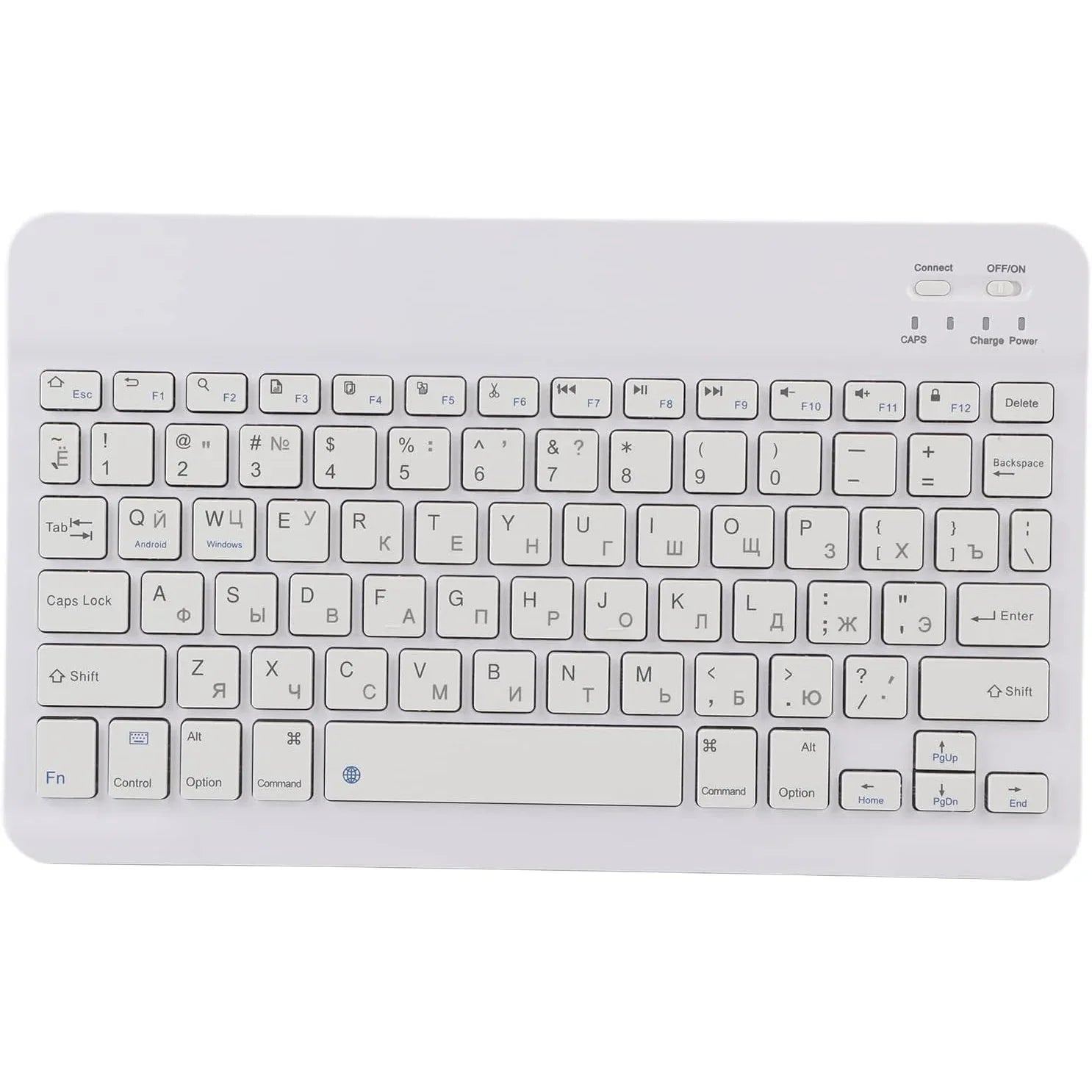 Ultra-Thin 10-Inch Rechargeable Bluetooth Keyboard for Android iOS Windows - Gomix Brands Outlet
